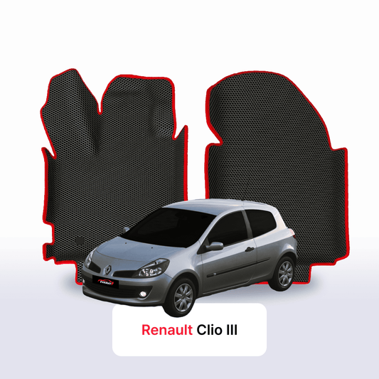 Fußmatten EVAMATS für Renault Clio 3 Gen 2005-2014 Jahr FLIEßHECK 3-Türer