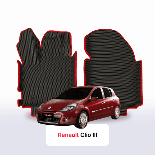 Fußmatten EVAMATS für Renault Clio 3 Gen 2005-2014 Jahr FLIEßHECK 5-Türer