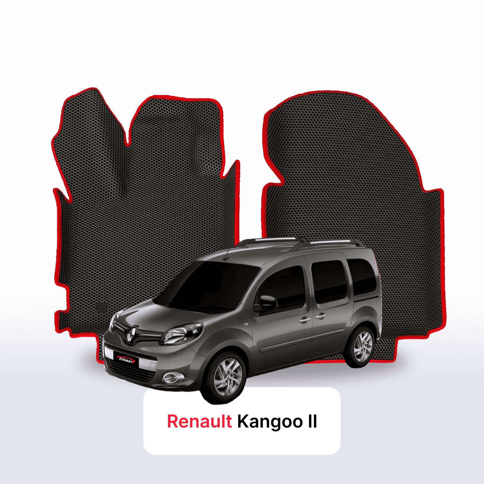 Fußmatten EVAMATS für Renault Kangoo 2 gen 2008-2021 jahr MINIVAN