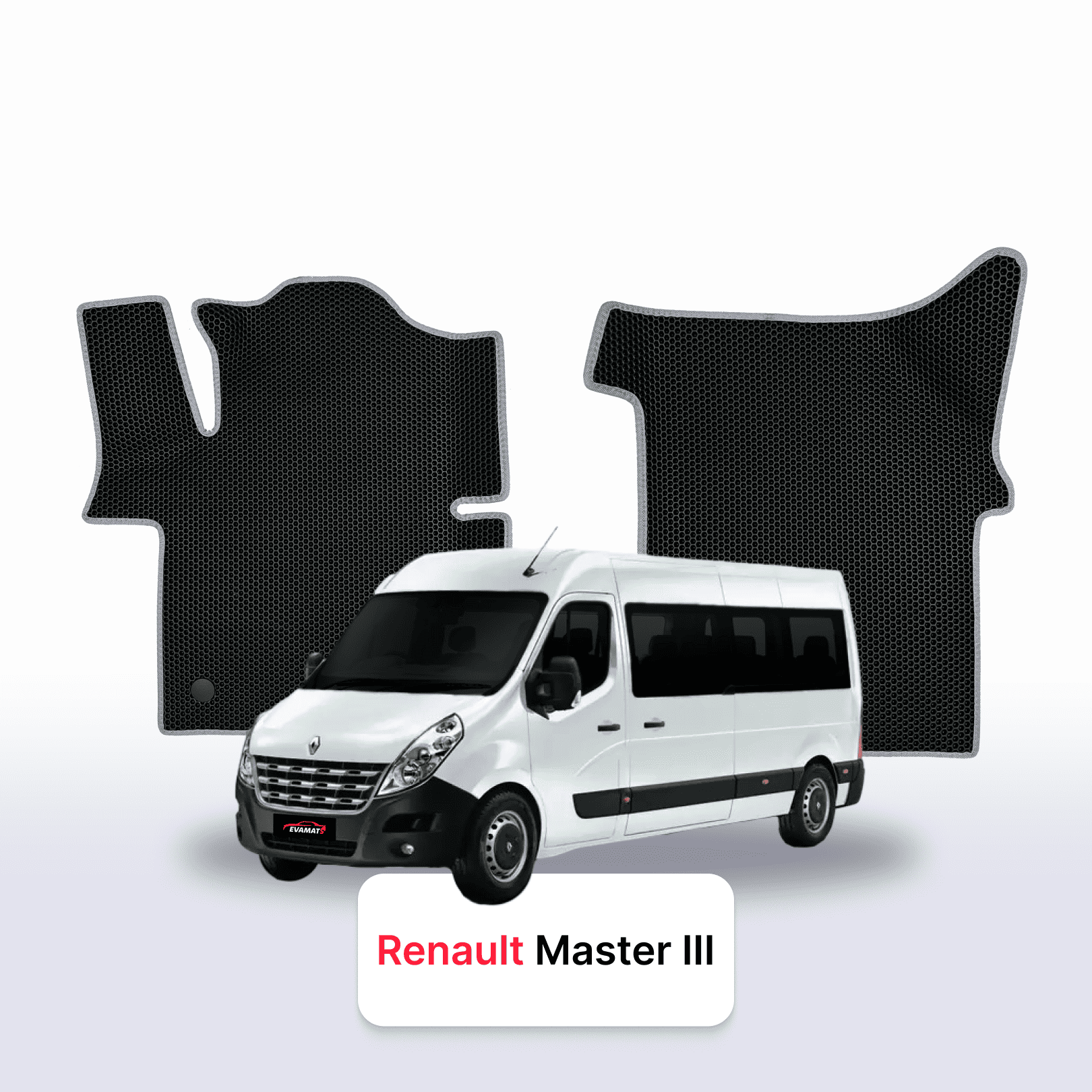 Car mats EVAMATS for Renault Master pre-facelift 3 gen 2010-2019 year MINIVAN