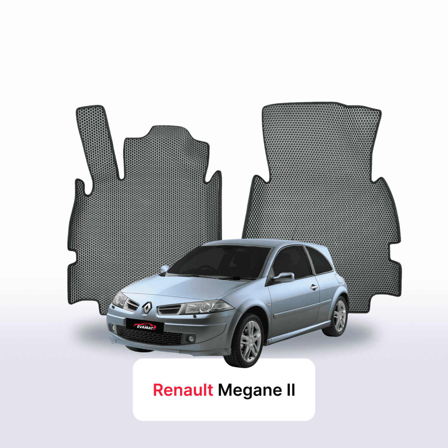 Fußmatten EVAMATS für Renault Megane 2 gen 2002-2009 jahr SCHÄGHECK 3 türer