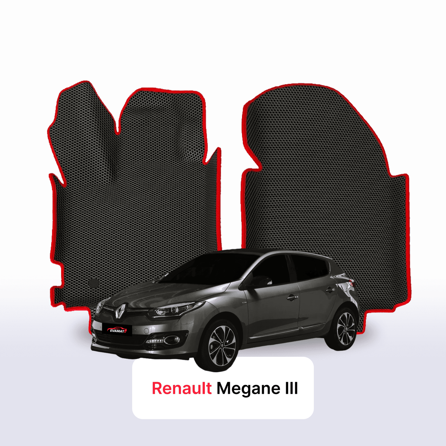 Fußmatten EVAMATS für Renault Megane 3 Gen 2008-2016 Jahr FLIEßHECK 5-Türer