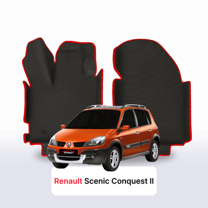 Fußmatten EVAMATS für Renault Scenic Conquest 2 Gen 2006-2009 Jahr MINIVAN
