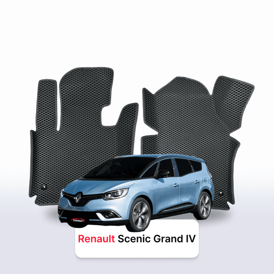 Fußmatten EVAMATS für Renault Scenic Grand 4 Gen 2016-2022 Jahr MINIVAN 7-Sitzer