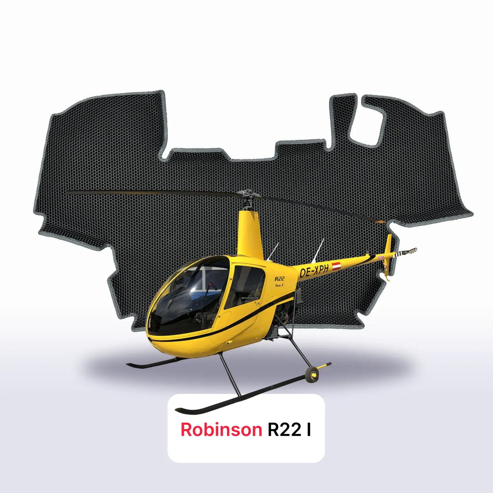 Car mats EVAMATS for Robinson R22 1 gen 1979-2028 year HELIKOPTER