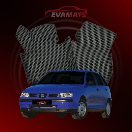 Fußmatten EVAMATS für SEAT Ibiza 2 Gen 1993-2002 Jahr FLIEßHECK 5-Türer