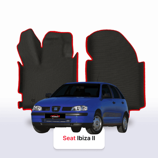 Fußmatten EVAMATS für SEAT Ibiza 2 Gen 1993-2002 Jahr FLIEßHECK 5-Türer