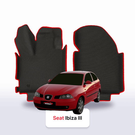 Fußmatten EVAMATS für SEAT Ibiza 3 gen 2001-2008 jahr SCHÄGHECK 3 türer
