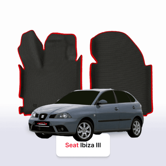 Fußmatten EVAMATS für SEAT Ibiza 3 gen 2001-2008 jahr SCHÄGHECK 5 türer