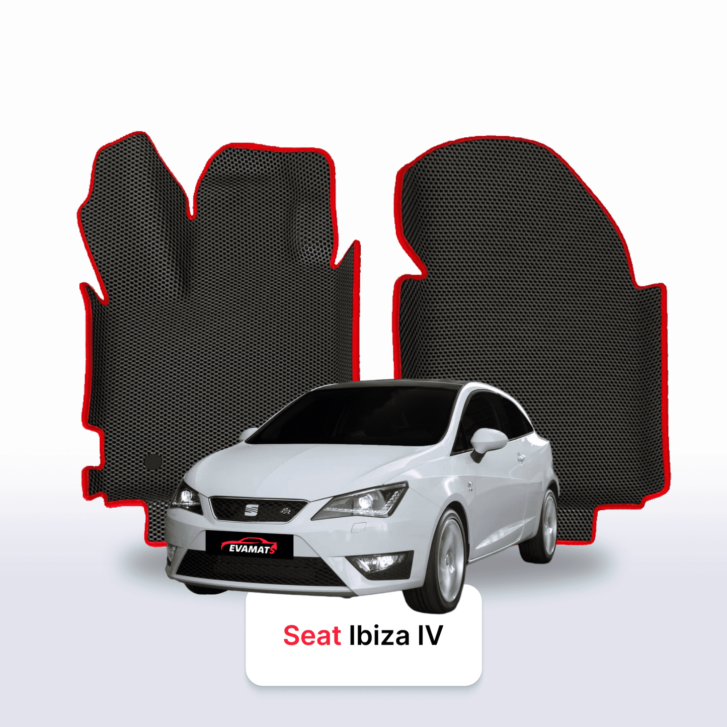 Fußmatten EVAMATS für SEAT Ibiza 4. Generation 2008–2017, Schrägheck, 3-türig