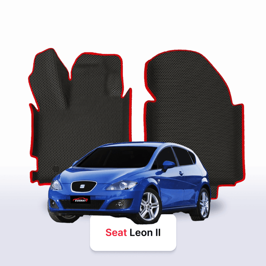 Fußmatten EVAMATS für SEAT Leon 2 gen 2005-2012 jahr SCHÄGHECK 5 türer