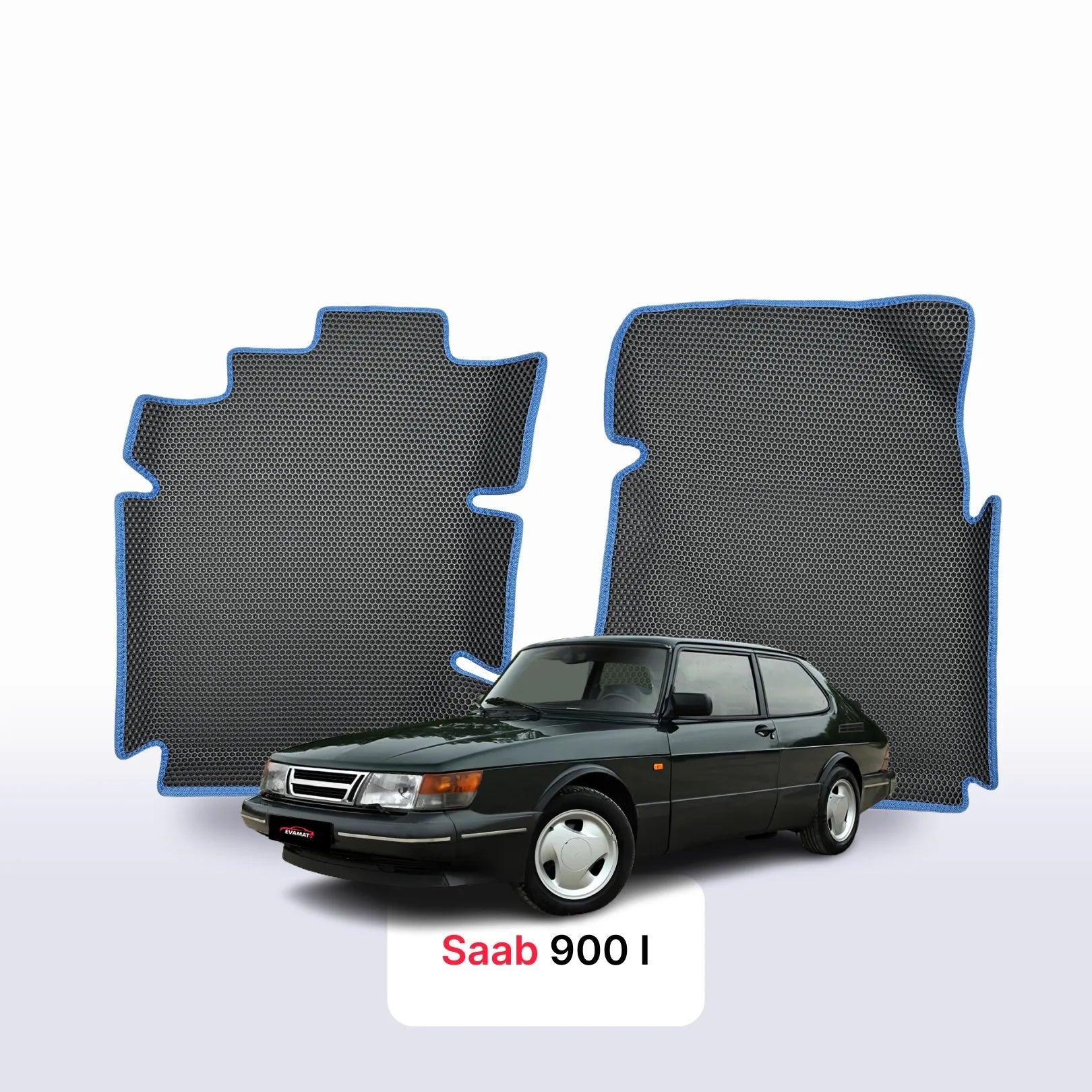 Fußmatten EVAMATS für Saab 900 1 gen 1978-1993 jahr SCHÄGHECK 3 türer