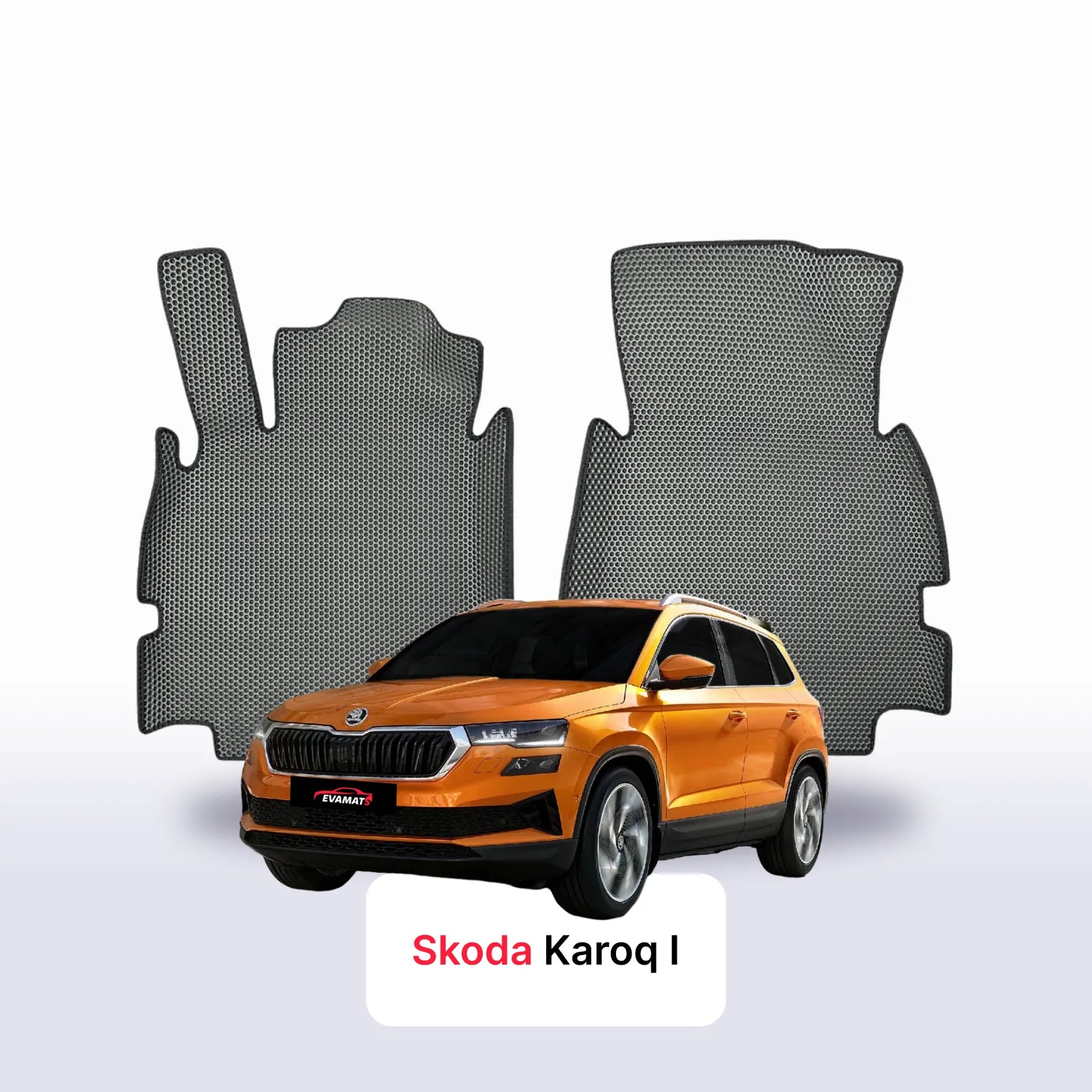 Fußmatten EVAMATS für Skoda Karoq 1 gen 2017-2028 jahr SUV