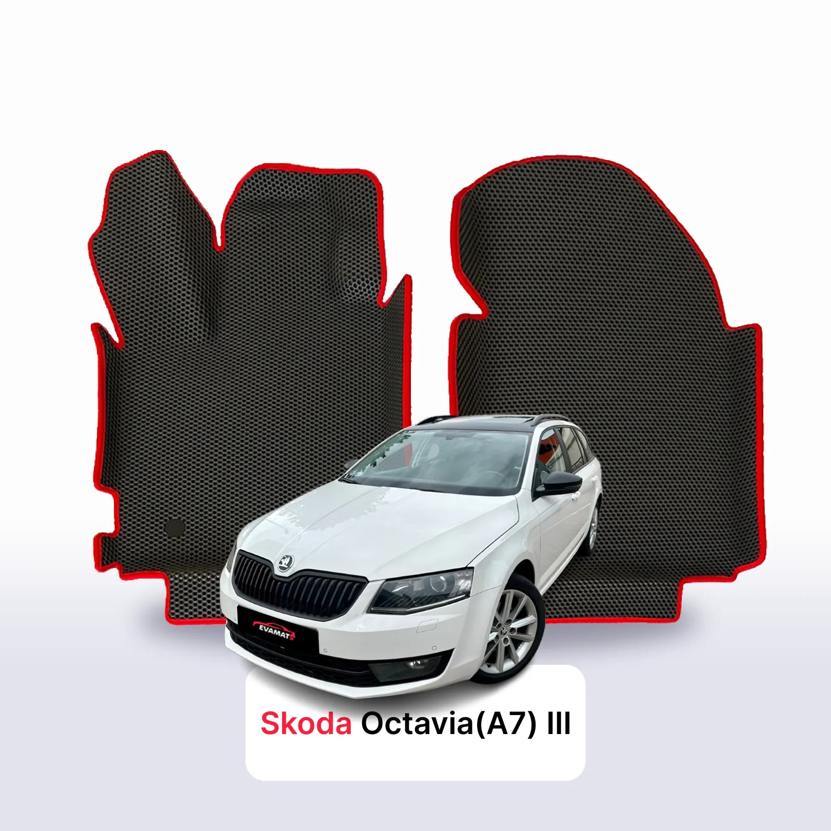 Fußmatten EVAMATS für Skoda Octavia(A7) vor-facelift 3 gen 2013-2016 jahr KOMBI