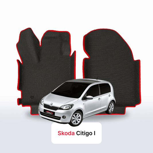 Fußmatten EVAMATS für Skoda Citigo 1 gen 2011-2020 SCHÄGHECK 5 türer