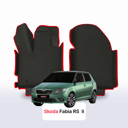 Fußmatten EVAMATS für Skoda Fabia RS 2 Gen 2010-2014 Jahr FLIEßHECK 5-Türer