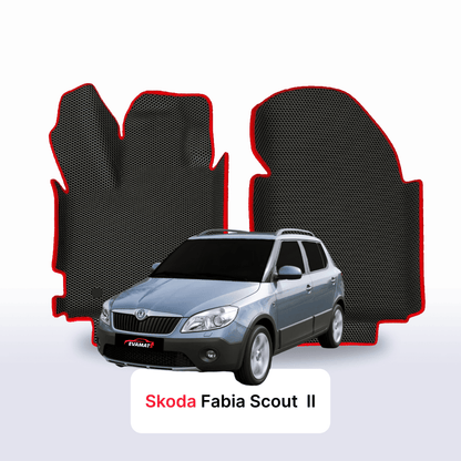 Fußmatten EVAMATS für Skoda Fabia Scout 2 Gen 2010-2014 Jahr FLIEßHECK 5-Türer