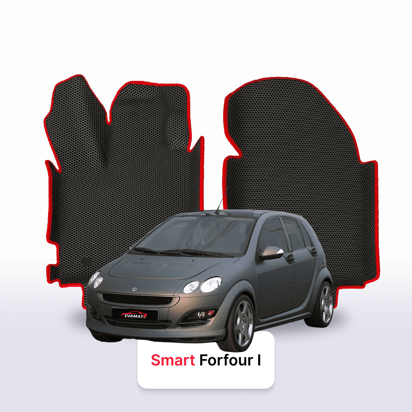 Fußmatten EVAMATS für Smart Forfour 1 Gen 2004-2006 Jahr FLIEßHECK 5-Türer