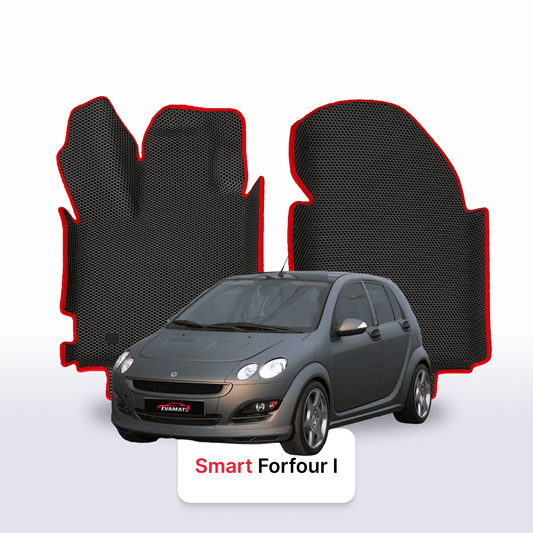 Fußmatten EVA für Smart Forfour 1 gen 2004-2006 jahr SCHÄGHECK 5 türer
