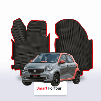 Fußmatten EVAMATS für Smart Forfour W453 2 gen 2014-2023 jahr SCHÄGHECK 5 türer