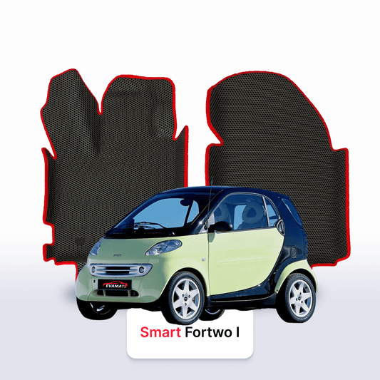 Fußmatten EVAMATS für Smart Fortwo 1. Generation 1998–2007, Schrägheck, 3-türig