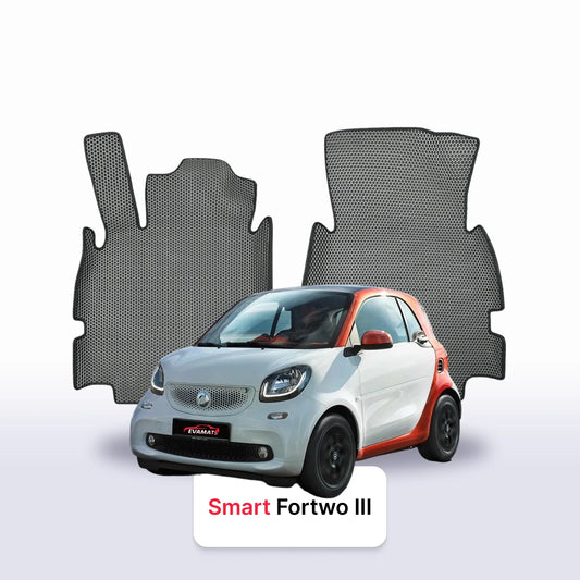 Fußmatten EVAMATS für Smart Fortwo 3. Generation 2014-2025 Jahr FLIEßHECK 3-Türer