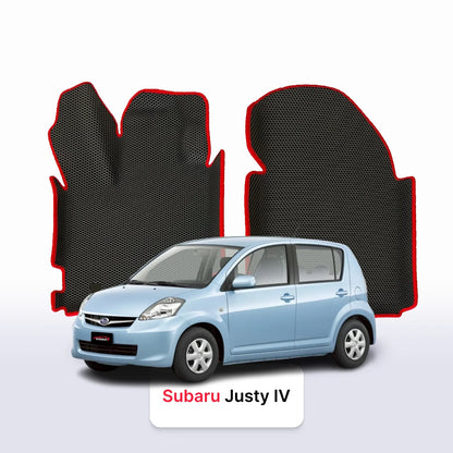 Fußmatten EVAMATS für Subaru Justy 4 gen 2001-2008 jahr SCHÄGHECK 5 türer