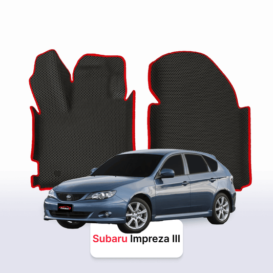 Fußmatten EVAMATS für Subaru Impreza(GH) 3. Generation 2007-2011 Jahr FLIEßHECK 5-Türer