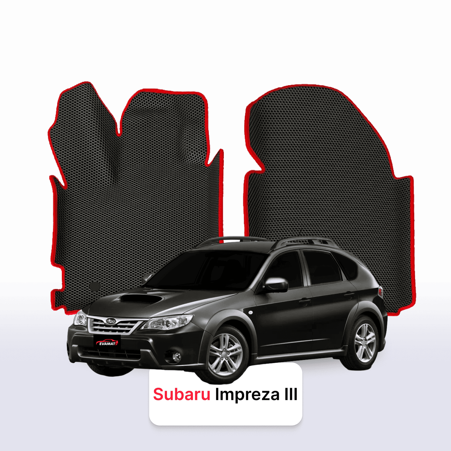 Fußmatten EVAMATS für Subaru Impreza (XV) 3. Generation 2007–2011, Fließheck, 5-türig