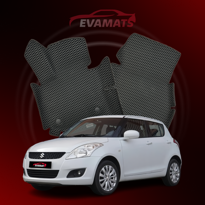 Fußmatten EVAMATS für Suzuki Swift 4 Gen 2011-2017 Jahr FLIEßHECK 5-Türer