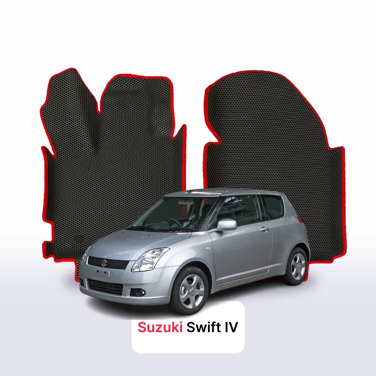 Fußmatten EVAMATS für Suzuki Swift 3 Gen 2004-2011 Jahr FLIEßHECK 3-Türer