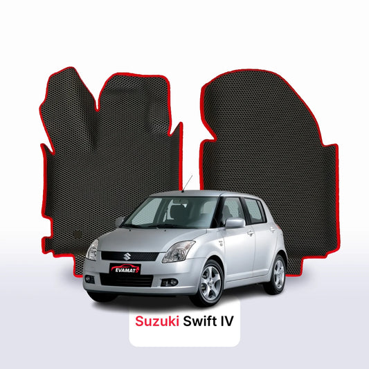 Fußmatten EVAMATS für Suzuki Swift 3 Gen 2004-2011 Jahr FLIEßHECK 5-Türer
