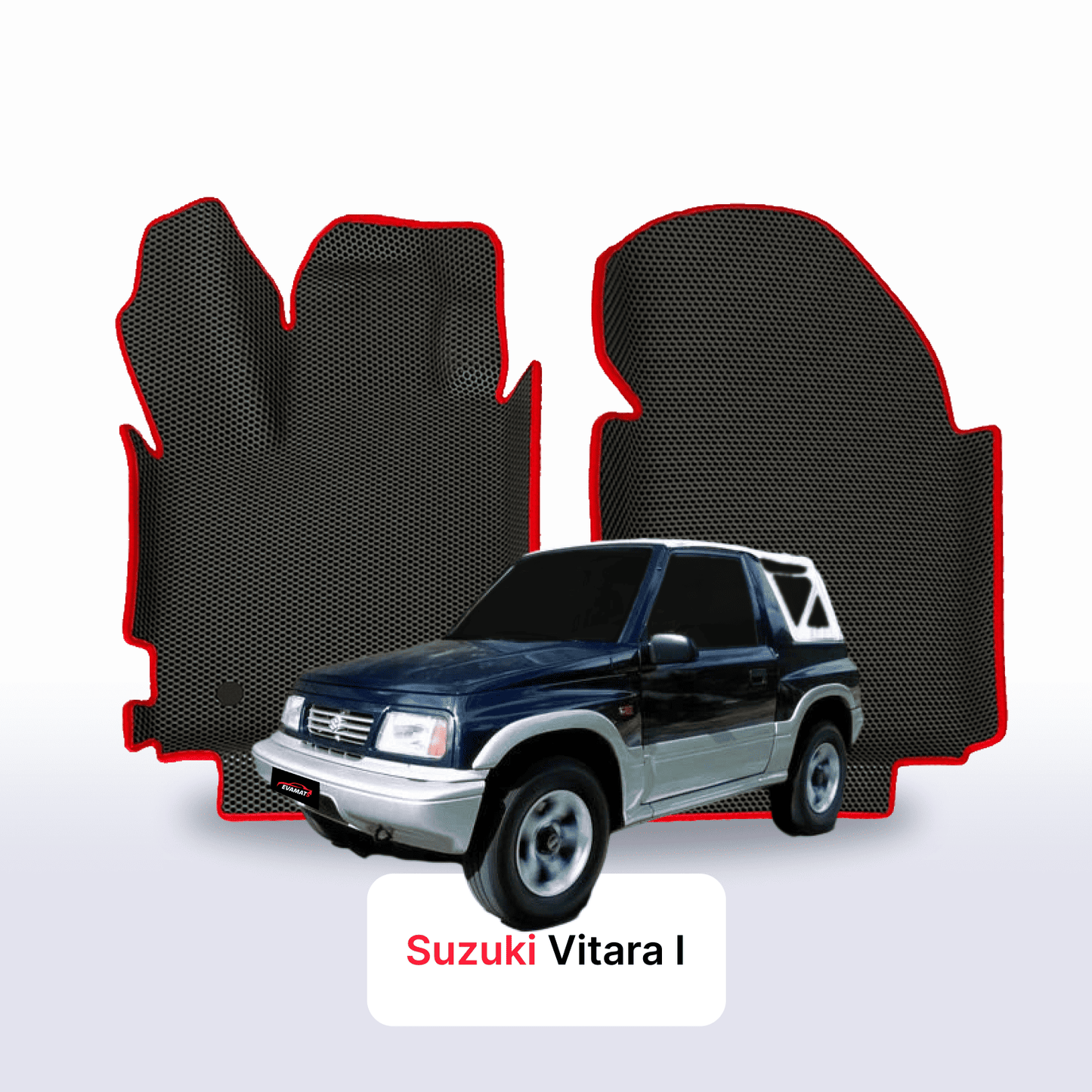 Fußmatten EVAMATS für Suzuki Vitara 1. Generation 1988–2006, SUV, 3-türig, offenes Dach