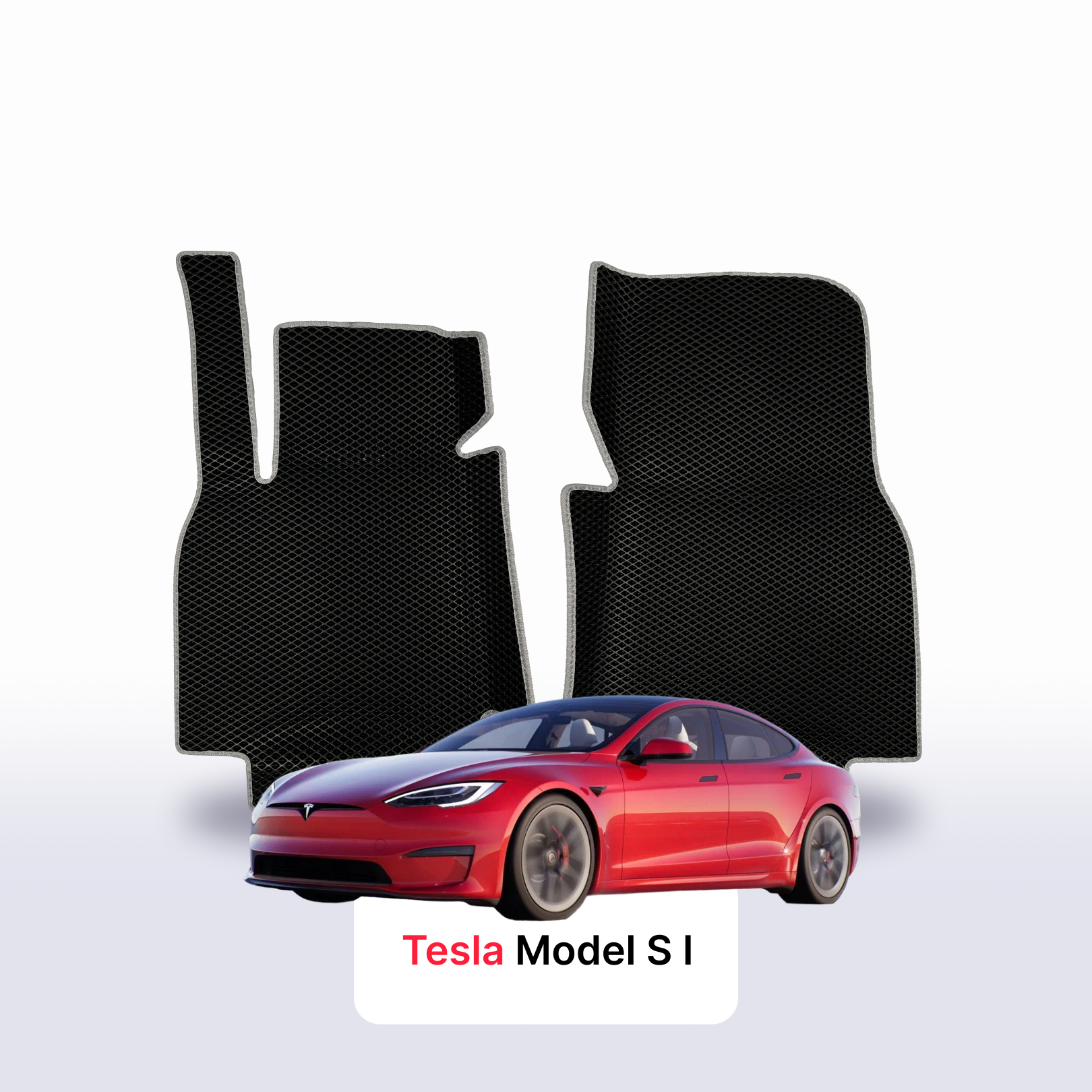 Fußmatten EVAMATS für Tesla Model S (S85D Long Range) 1 gen 2012-2026 jahr LIFTBACK