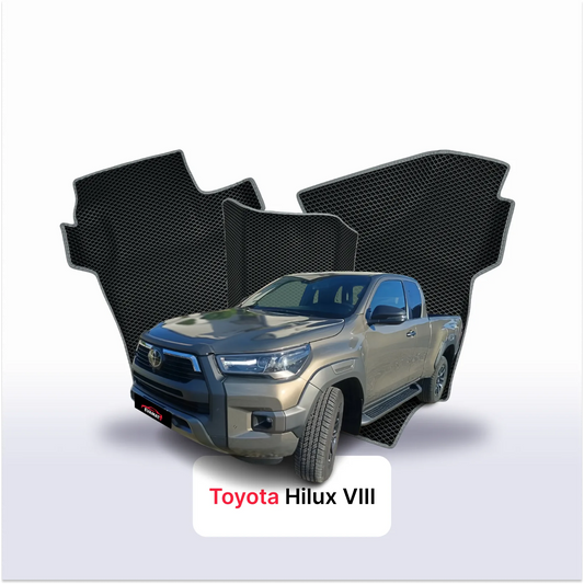 Fußmatten EVAMATS für Toyota Hilux 8 gen 2015-2026 jahr PICK-UP extrakabine