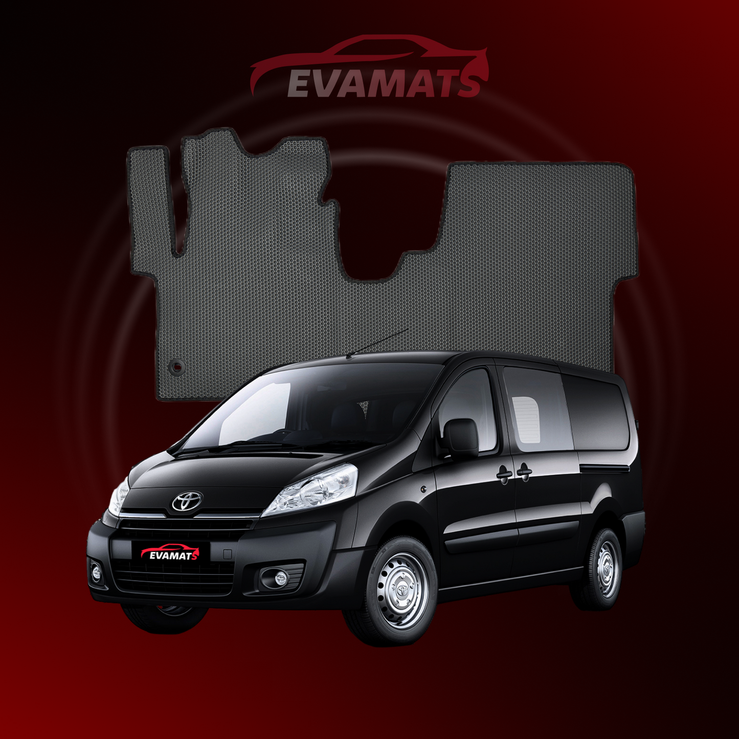 Fußmatten EVAMATS für Toyota ProAce Verso 2013-2016 Jahr LONG MINIVAN