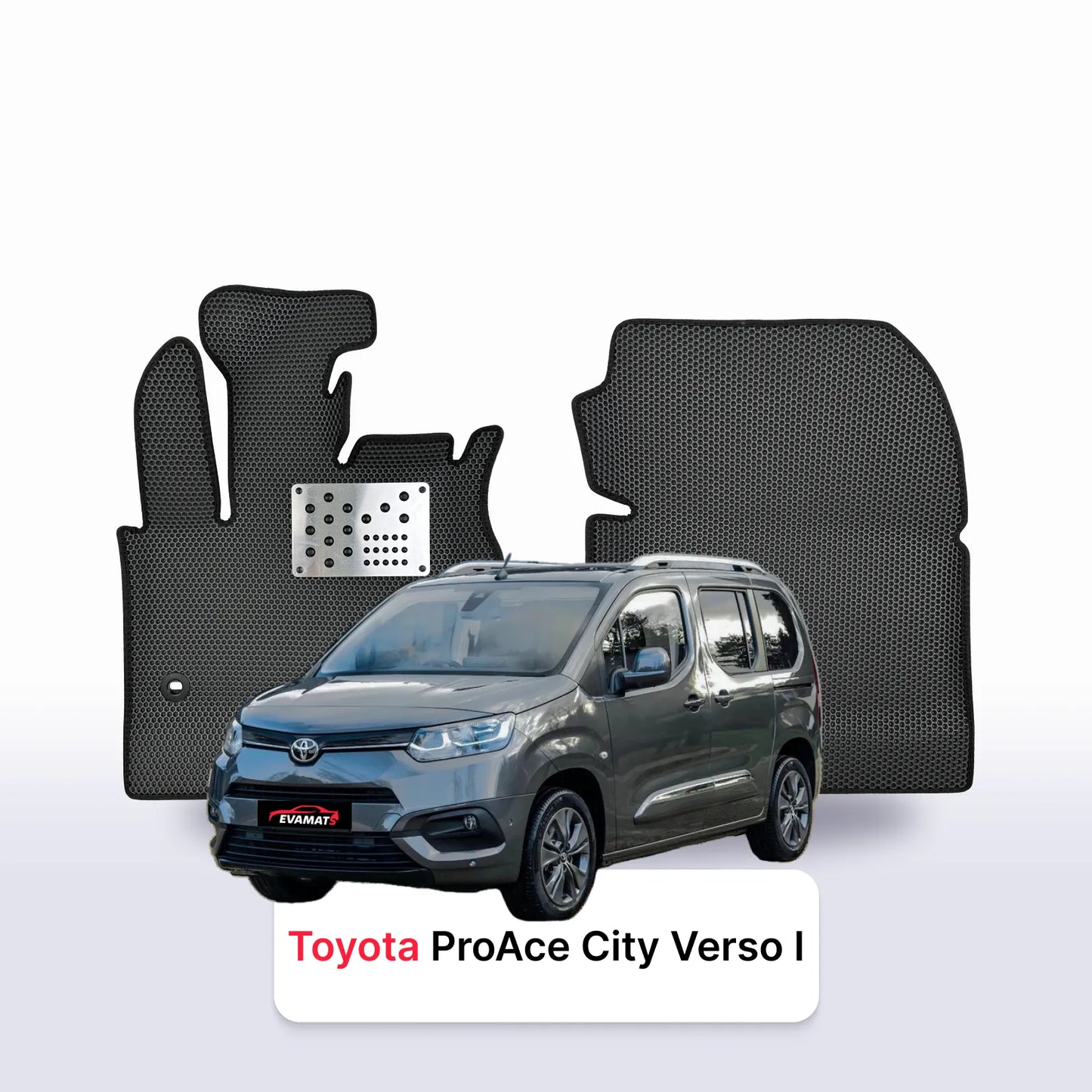 Fußmatten EVAMATS für Toyota ProAce City Verso 2019-2028 jahr MINIVAN