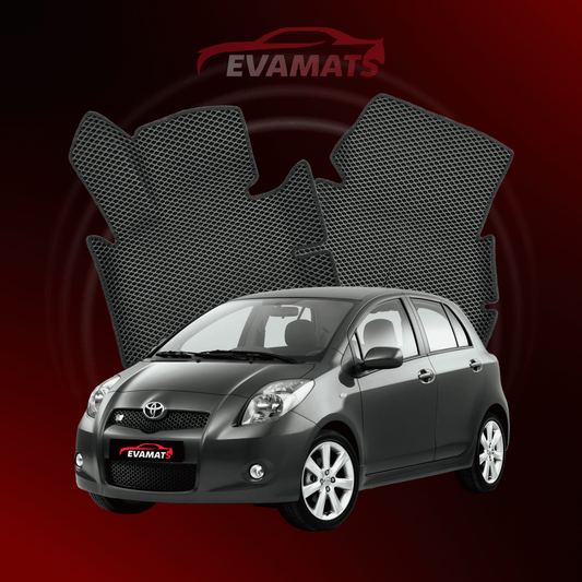 Fußmatten EVAMATS für Toyota Yaris 2. Generation 2005–2012, Fließheck, 5-türig