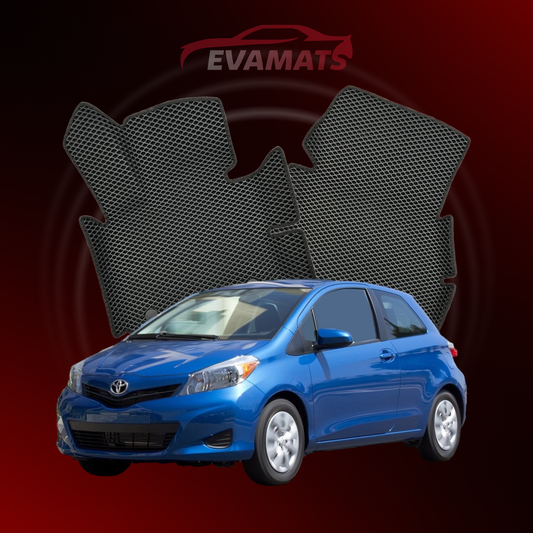 Fußmatten EVAMATS für Toyota Yaris 3. Generation 2010–2020, Schrägheck, 3-türig