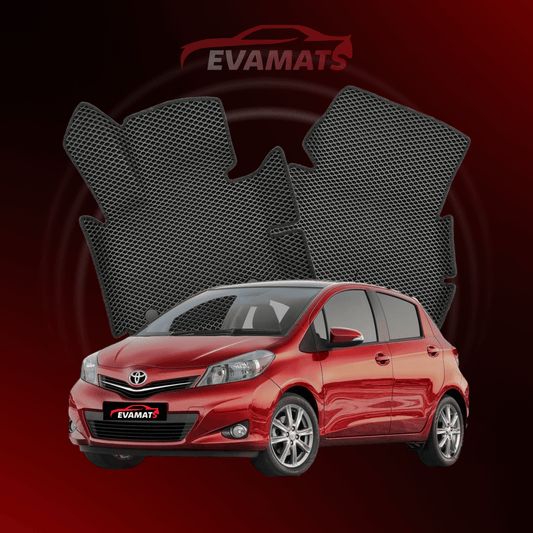 Fußmatten EVAMATS für Toyota Yaris 3. Generation 2010–2020, Fließheck, 5-türig