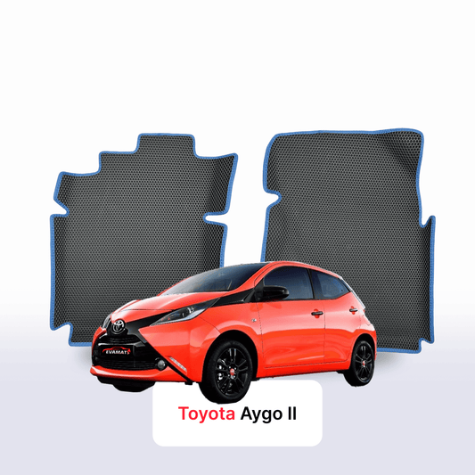 Fußmatten EVAMATS für Toyota Aygo 2 Gen 2014-2023 Jahr FLIEßHECK 5-Türer
