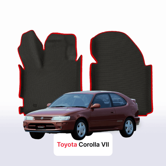 Fußmatten EVAMATS für Toyota Corolla 7. Generation 1991–2000, Schrägheck, 3-türig