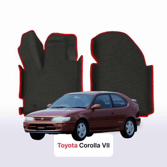 Fußmatten EVAMATS für Toyota Corolla 7 gen 1992-1997 jahr SCHÄGHECK 3 türer