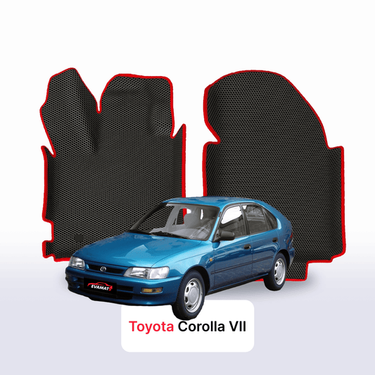 Fußmatten EVAMATS für Toyota Corolla 7. Generation 1991–2000, Fließheck, 5-türig