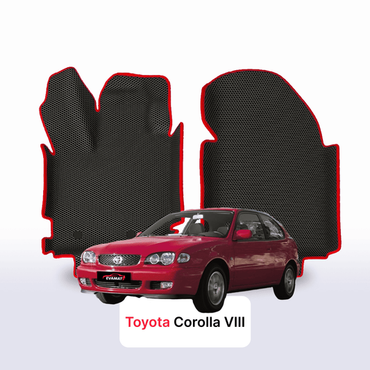 Fußmatten EVAMATS für Toyota Corolla 8. Generation 1995–2002, Schrägheck, 3-türig