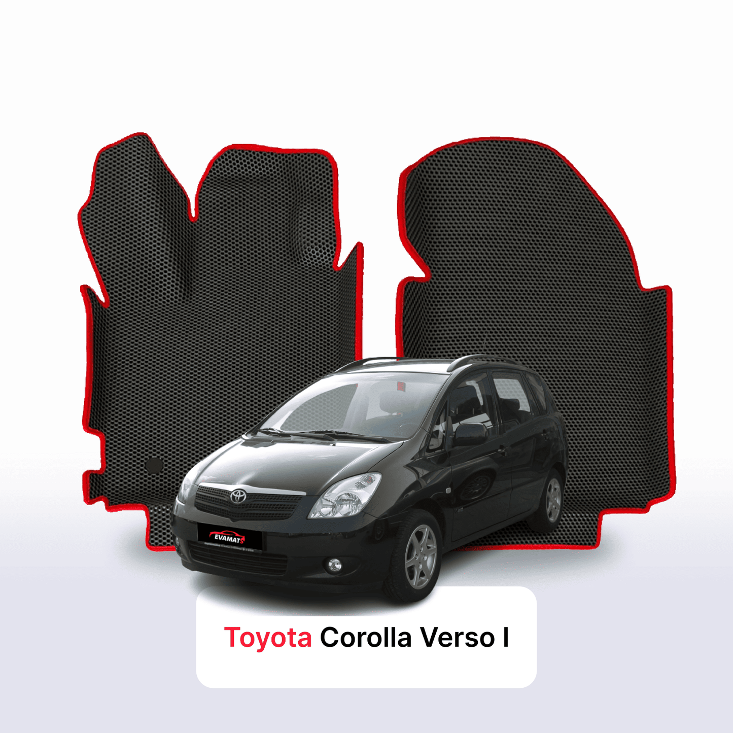 Fußmatten EVAMATS für Toyota Corolla Verso 1 gen 2001-2004 jahr MINIVAN