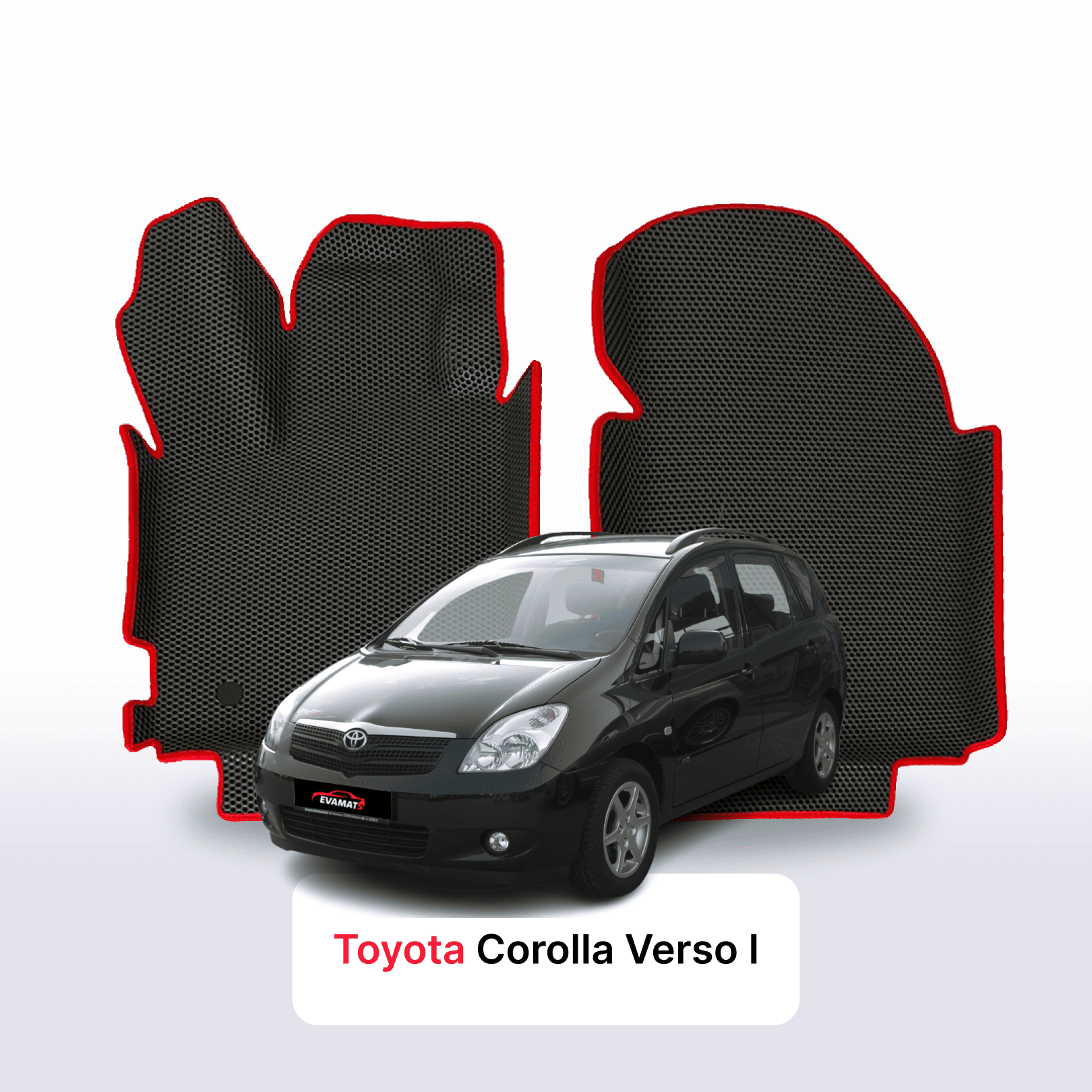 Fußmatten EVAMATS für Toyota Corolla Verso 1 gen 2001-2004 jahr MINIVAN