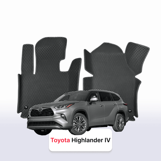 Fußmatten EVAMATS für Toyota Highlander 4. Generation 2019–2023, SUV, 7-Sitzer