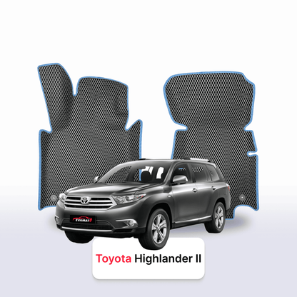 Fußmatten EVAMATS für Toyota Highlander 2. Generation 2007–2013, SUV, 7-Sitzer