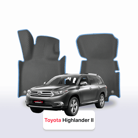 Fußmatten EVAMATS für Toyota Highlander 2. Generation 2007–2013, SUV, 7-Sitzer